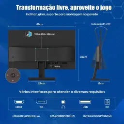 Monitor Gamer IPS 27 Polegadas, Full HD 1920x1080, 180Hz, HDR400, G-SYNC — imagem 2