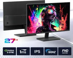 Monitor Gamer IPS 27 Polegadas, Full HD 1920x1080, 180Hz, HDR400, G-SYNC — imagem 8