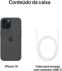 Apple iPhone 15 (128 GB) — Preto — imagem 7