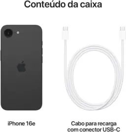 Apple iPhone 16e de 128 GB — Preto — imagem 6