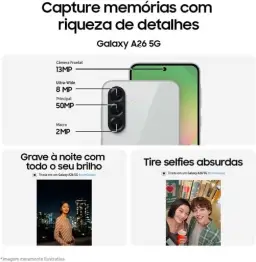 Samsung Celular Galaxy A26 5G 256GB, 8GB RAM, Câmera de 50MP, IP67 — imagem 3