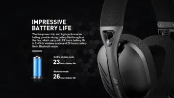 Havit Fone de Ouvido Headset Gamer Fuxi-H3 Black Com Fio e Sem Fio, Wireless 2 — imagem 8