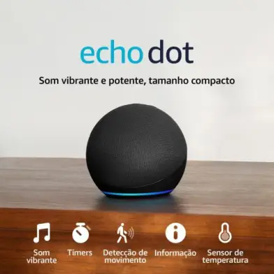 Echo Dot (Geração mais recente) | Smart speaker com Alexa