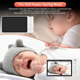 Babá Eletronica, 5.0" HD 720P Bebê Câmera com Tela — imagem 8
