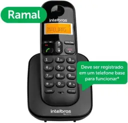 Ramal de Telefone sem Fio TS3111 Preto Intelbras — imagem 7