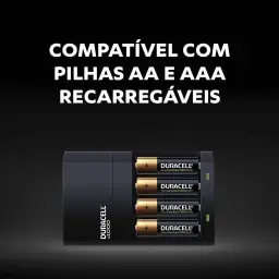 Duracell Carregador de Pilhas Recarregáveis AA e AAA Com 4 Pilhas AA Inclusas – — imagem 6