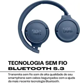 JBL, Fone de Ouvido Bluetooth, Tune 520BT, On-ear, Sem Fio - Azul — imagem 4