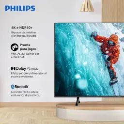 PHILIPS Smart TV, 50" 4K, 50PUG7300, Comando de Voz, Bluetooth, HDR — imagem 3