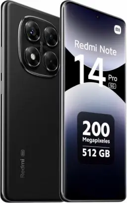 Smartphone Xiaomi Redmi Note 14 Pro 5G Midnight Black (Preto) 12GB RAM 512GB — imagem 2
