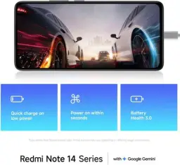 Smartphone Xiaomi Redmi Note 14 5G NFC Midnight Black (Preto) 8GB RAM 256GB ROM — imagem 5