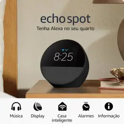 Echo Spot com Alexa (Geração mais recente) | Despertador inteligente com som — imagem 1
