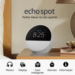 Echo Spot com Alexa (Geração mais recente) | Despertador inteligente com som — imagem 1