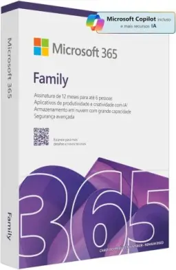 Microsoft 365 Family (12 meses) até 6 usuários. Office apps com o Copilot — imagem 2
