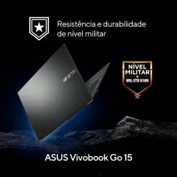 Notebook ASUS VivoBook Go 15, AMD RYZEN 5 7520U, 8GB, 256GB SSD, KeepOS — imagem 5