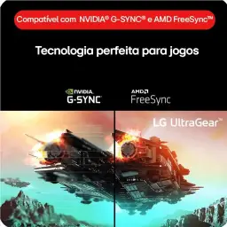 Monitor Gamer LG UltraGear 24" 24GS60F-B IPS Full HD 180Hz 1ms (GtG) NVIDIA® — imagem 6