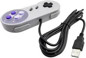 2 pacotes de controles USB para Super NES SNES, controlador USB Famicom, joypad — imagem 2
