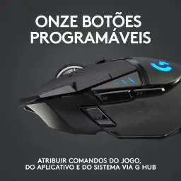 Mouse Gamer Sem Fio Logitech G502 LIGHTSPEED com Tecnologia RGB LIGHTSYNC — imagem 4