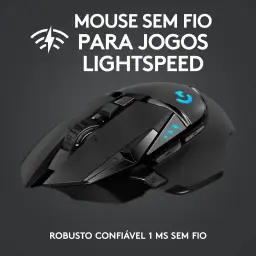 Mouse Gamer Sem Fio Logitech G502 LIGHTSPEED com Tecnologia RGB LIGHTSYNC — imagem 2