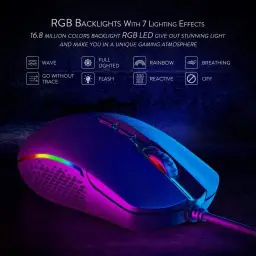 Redragon MOUSE GAMER INVADER CHROMA RGB - M719-RGB — imagem 3
