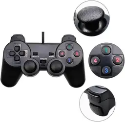 Controle Usb para PC Computador Notebook Joystick Dualshock Analógico - Feir — imagem 2