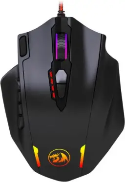 Mouse Gamer Redragon Impact Preto RGB M908 — imagem 1