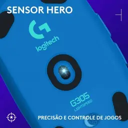 Mouse Gamer Sem Fio Logitech G305 LIGHTSPEED com 6 Botões Programáveis e Até — imagem 2