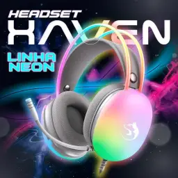 Headset Gamer Haven Ultra RGB Profissional Confortável Imersivo com Microfone — imagem 2