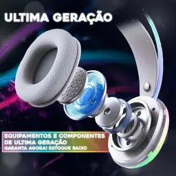 Headset Gamer Haven Ultra RGB Profissional Confortável Imersivo com Microfone — imagem 4