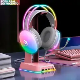 Headset Gamer Haven Ultra RGB Profissional Confortável Imersivo com Microfone — imagem 6