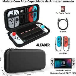 Case Para Nintendo Switch Oled - Capa Protetora Para Nintendo Switch Oled Com 6 — imagem 5
