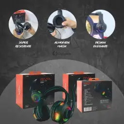 Fone De Ouvido Headset Gamer Luz Led RGB Compatível com Computador, Celular — imagem 7