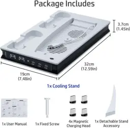 Suporte para PS5 com 2 Ventoinhas de Resfriamento — imagem 5