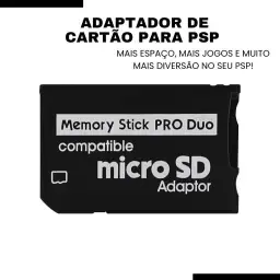 Adaptador De Cartão Para Psp Suporta Até 256gb Micro SD Memory Stick Ms Psp — imagem 4