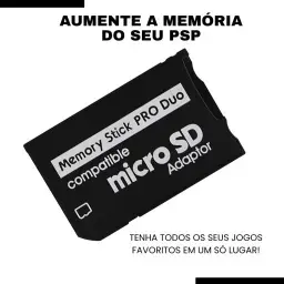 Adaptador De Cartão Para Psp Suporta Até 256gb Micro SD Memory Stick Ms Psp — imagem 3