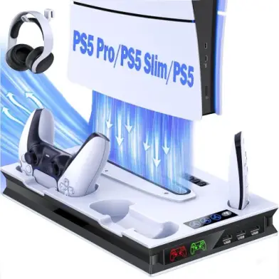 Suporte para PS5 com 2 Ventoinhas de Resfriamento