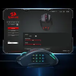 Redragon Mouse M908 Impact RGB LED MMO com botões laterais Mouse para jogos com — imagem 8