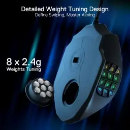 Redragon Mouse M908 Impact RGB LED MMO com botões laterais Mouse para jogos com — imagem 6