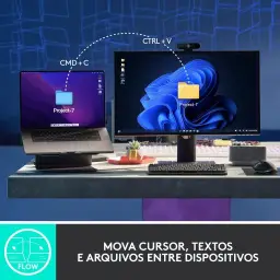 Mouse sem fio Logitech MX Master 3S com Sensor Darkfield para Uso em Qualquer — imagem 9