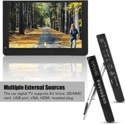 Dpofirs TV Digital Portátil de 12 Polegadas com Antena — imagem 6