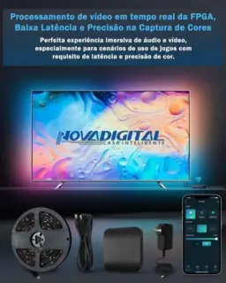 Kit Led Smart Tv Ambient Light Wifi Google Alexa — imagem 4