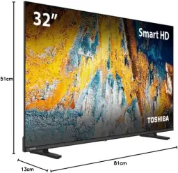 Smart TV DLED 32 HD Toshiba 32V35L VIDAA 2 HDMI 2 USB Wi-fi - TB016M — imagem 10