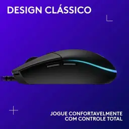 Mouse Gamer Logitech G203 LIGHTSYNC RGB, Efeito de Ondas de Cores — imagem 10