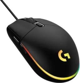 Mouse Gamer Logitech G203 LIGHTSYNC RGB, Efeito de Ondas de Cores — imagem 4