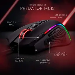 Mouse Gamer Redragon Predator RGB M612-RGB, Preto — imagem 2