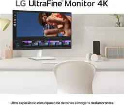 Monitor LG UltraFine - Tela IPS UHD 4K 27", HDR10, DCI-P3 90% — imagem 3