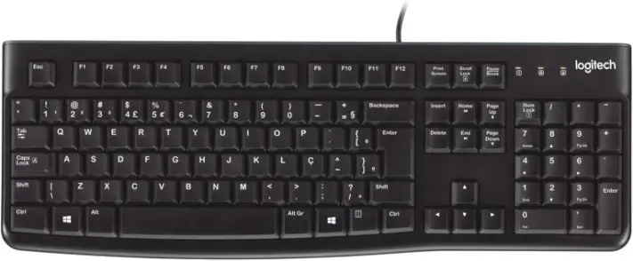 Teclado fio USB Logitech K120