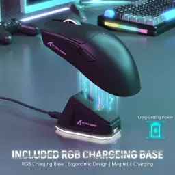 Mouse Gamer Attack Shark X11 59g Superleve sem fio com Dock Magnético RGB — imagem 3
