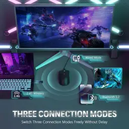 Mouse Gamer Attack Shark X11 59g Superleve sem fio com Dock Magnético RGB — imagem 8