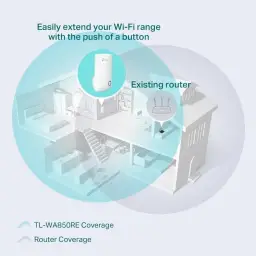 Repetidor de sinal Wi-Fi TP-Link TL-WA850RE Wireless N 300Mbps, compacto — imagem 3