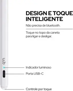 Caneta Pencil WB Para iPad com Palm Rejection e Ponta de Alta Precisão de 1.0mm — imagem 4